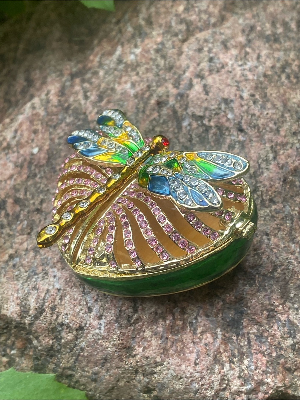 Dragonfly Trinket Box - Multicolor